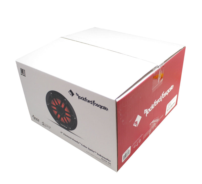 Rockford Fosgate 8" Marine Subwoofer DVC 4-Ohm 600W RGB LED M1D4-8