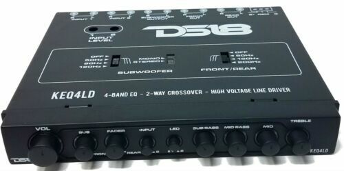 KEQ4LD 4 Band 6 Ch Graphic Equalizer Line Driver +2 x 18" 2 Ch RCA M2M