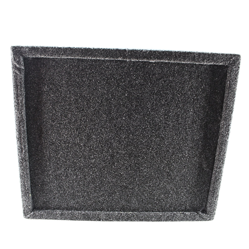 Single 12” Sealed Carpeted Subwoofer Box Made w/ Heavy-Duty MDF Construction