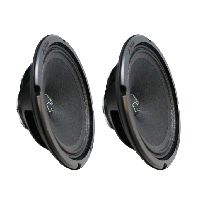 Pair of Deaf Bonce 6.5 Midrange Speakers 200W 4 Ohm w/ 1" Black Tweeters 100W