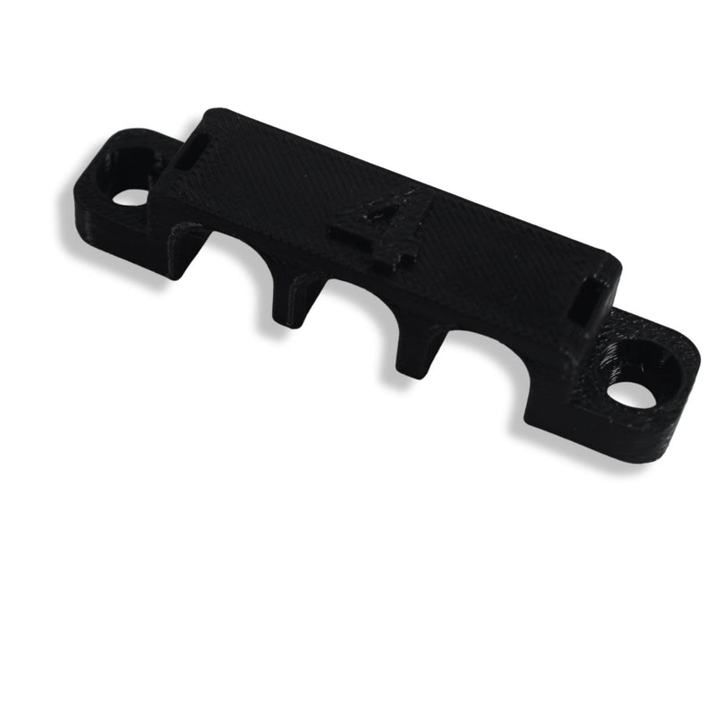 4 Gauge Cable Management Wire Comb Triple Slot Can Use w/ Cable Tie Red/Black