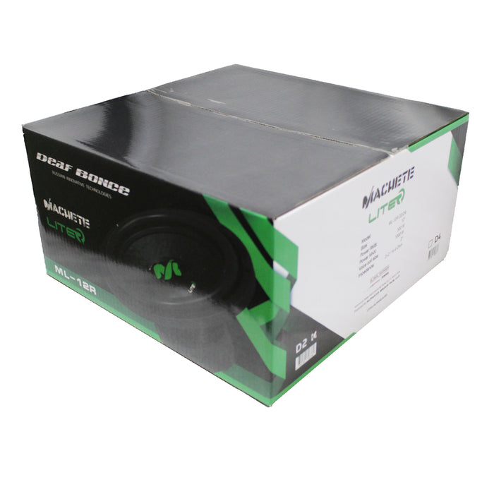 12" 500W RMS 2-Ohm Dual Voice Coil Machete Subwoofer Deaf Bonce ML-12R-D2