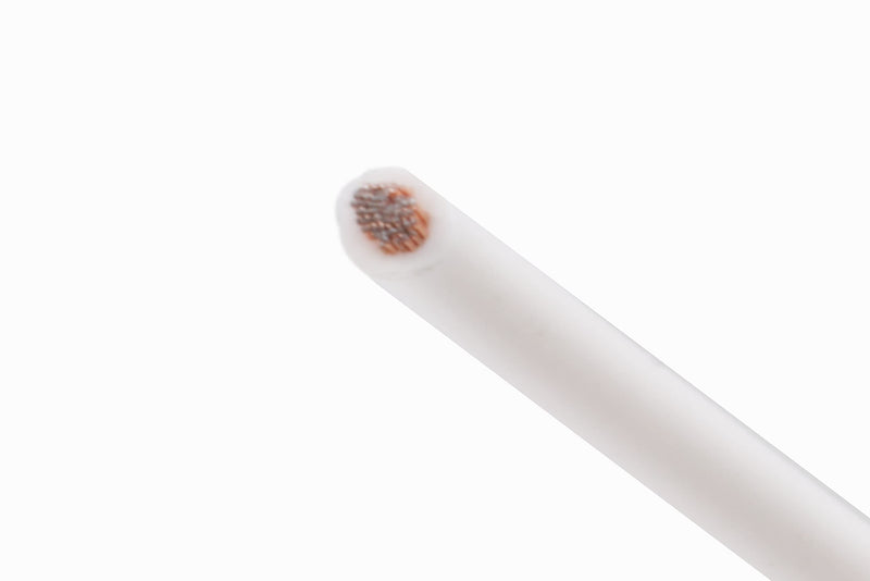 14 GA 100 FT Roll White Stranded CCA Primary Wire Lot Cut By The Foot