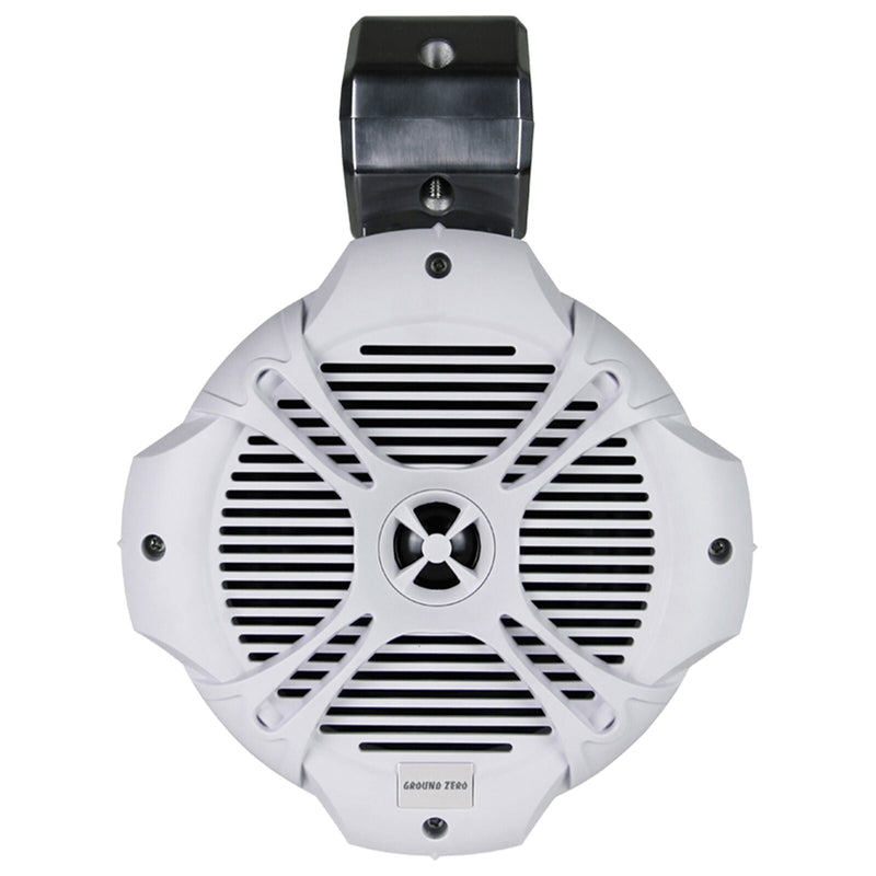 White Tower Wake Pair 6.5" 240W 2-Way Marine RGB Speakers Ground Zero