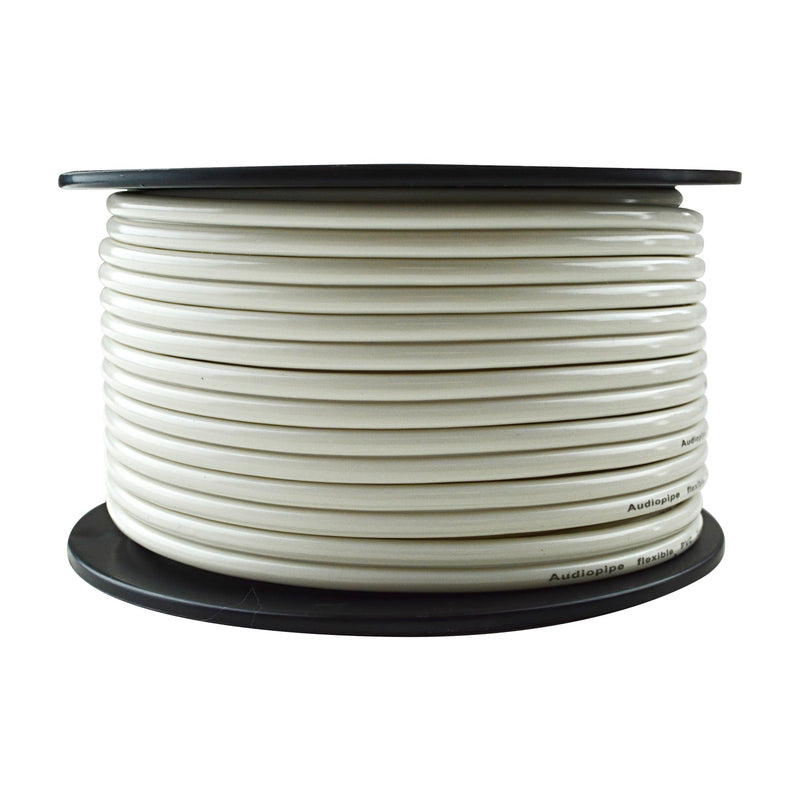 Audiopipe 16 GA 50 FT OFC Tin Copper Stranded Marine Speaker Wire Spool White