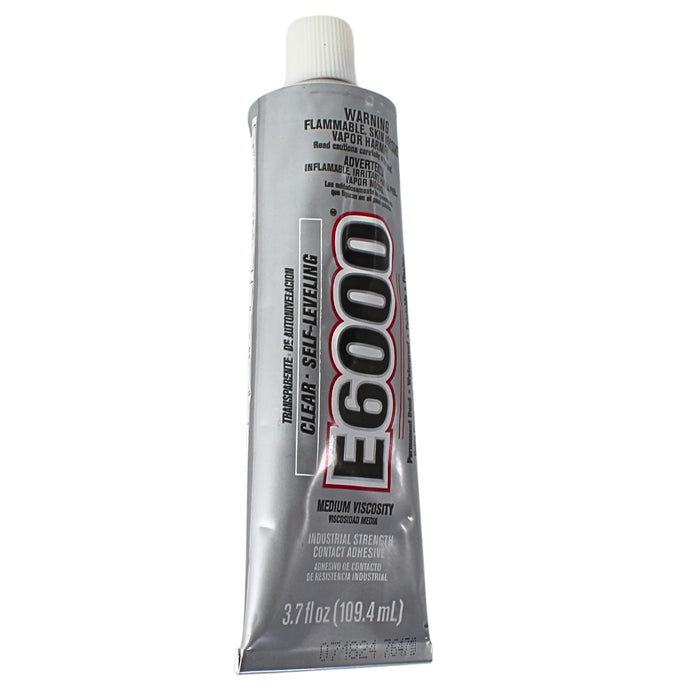 3.7 fl oz E6000 Industrial Strength Clear Medium Viscosity Waterproof Adhesive