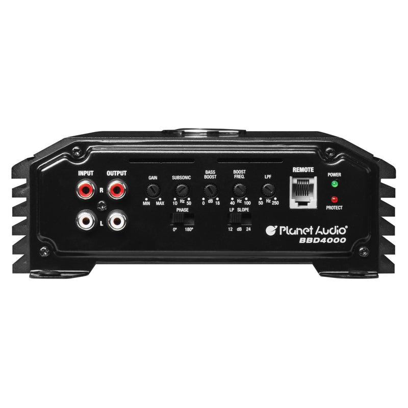 Planet Audio Monoblock Amplifier 4000 Watts 1-Ohm Stable Class D / BBD4000