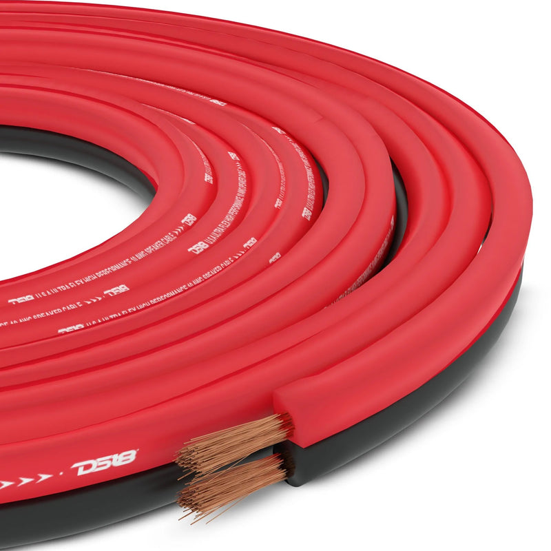 DS18 100FT 18 Gauge CCA Red & Black Ultra Flex Speaker Wire SW-18GA-100RB