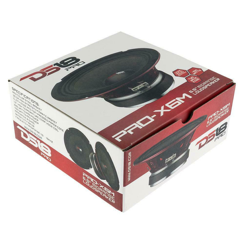 DS18 PRO-X6M 6.5" 8 Ohm Midrange Speaker 450W Max 225W RMS Loudspeaker