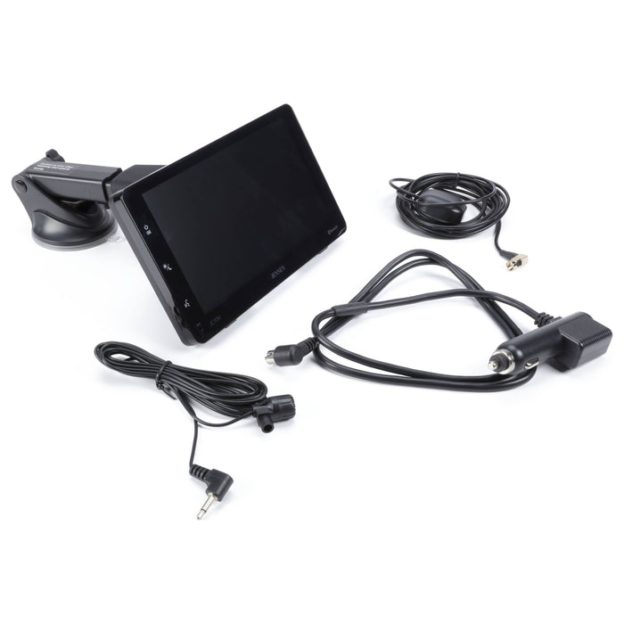 Jensen 7" Touchscreen Monitor, 12V Power Adapter w/Apple & Android Compatibility