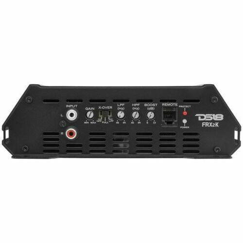 DS18 Full Range Monoblock Amplifier Class D 2000W RMS 1 Ohm /w Bass Knob FRX2K