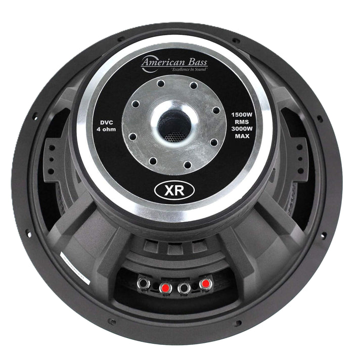 15" 1500W RMS 2-Ohm 3" DVC Subwoofer American Bass XR Series / XR15D4