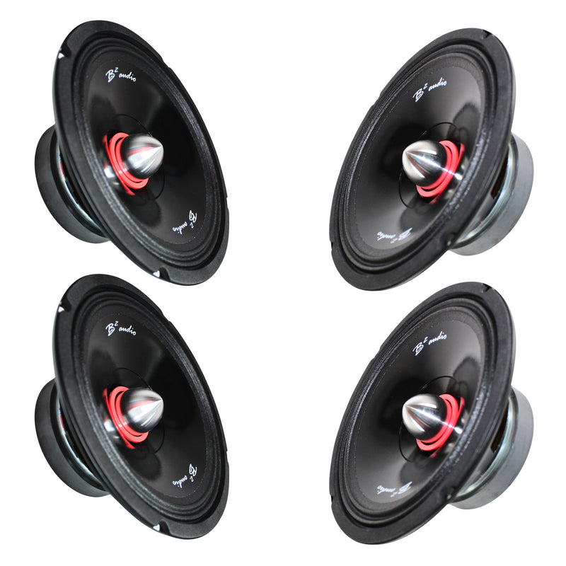 B2 Audio RAGE 1200.4 Amplifier + RIOT8P 8" Midrange + RAGE H1 Neo Tweeter Combo