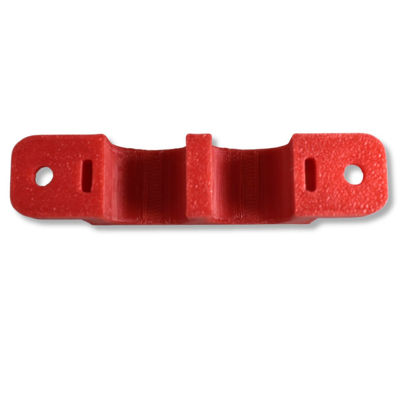 1/0 Gauge Cable Management Wire Comb Dual Slot Use w/ Cable Zip Tie Red/Black