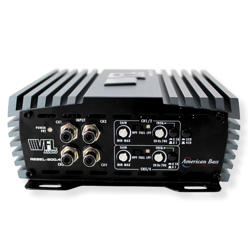 American Bass 880 Watts 2-Ohm 4-Channel Class D Digital Amplifier REBEL-900.4