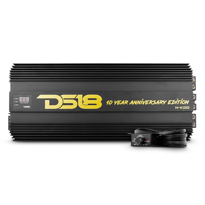 DS18 Hooligan KO 10 Year Anniversary Edition 10000W 1Ch Amplifier w/ Voltmeter