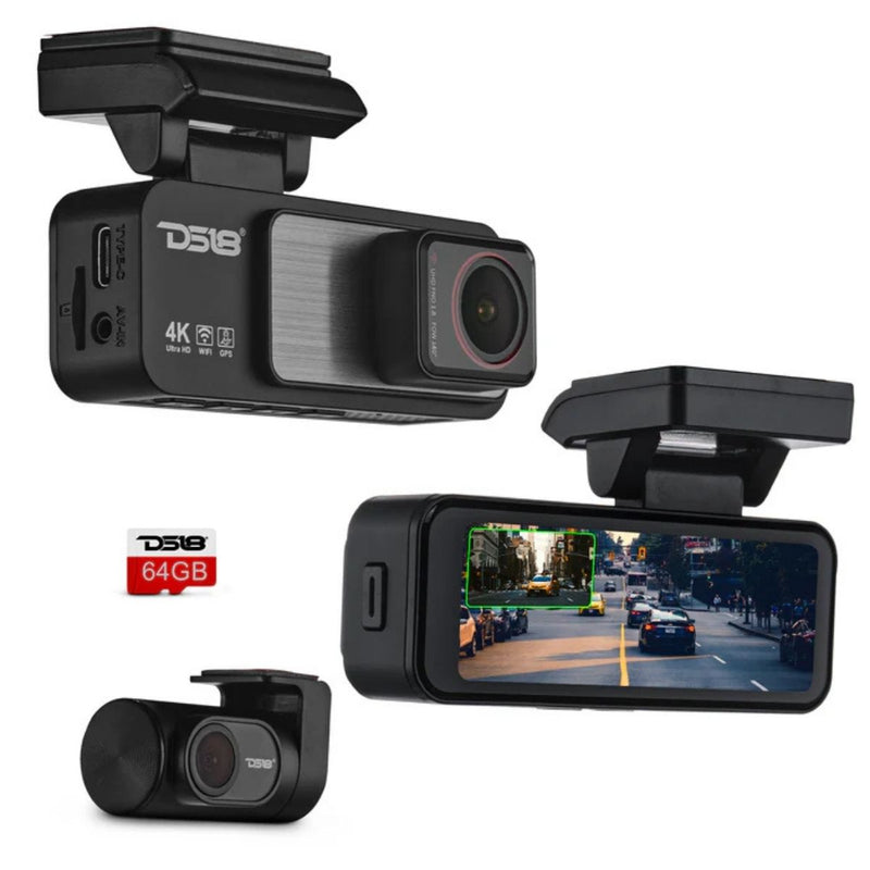4K Dual Dash Camera with Wi-Fi, GPS, Parking Monitor & 3.2” IPS Display EAGLE-M2
