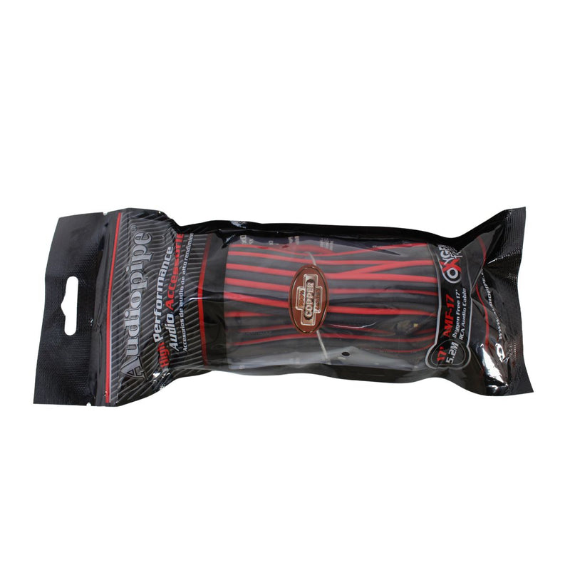 Audiopipe AMF 17 ft Frosted RCA Cables (Single) / AP-AMF-17