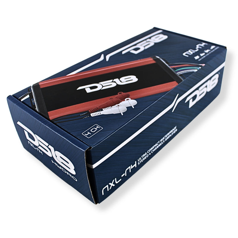 Micro Amplifier 4Ch Class D Marine 720 Watt Waterproof Amp DS18 OPEN BOX