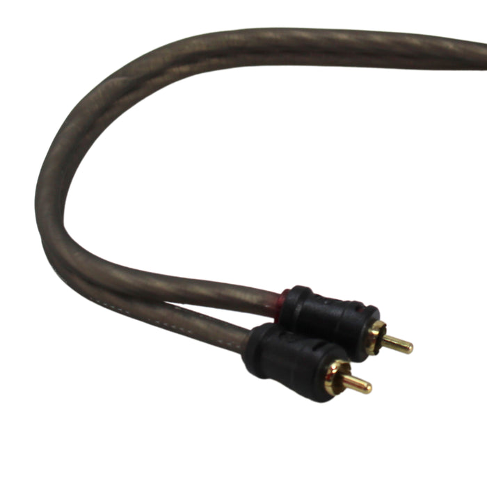 Audiopipe 18" 2 Male to 8 Male RCA Cable High-Quality Gold Plated Connectors