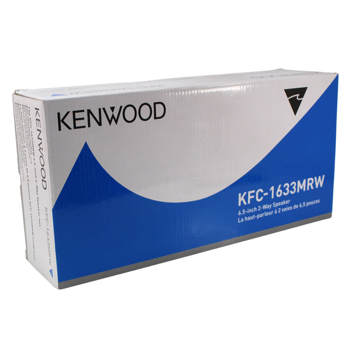 Kenwood 6.5-Inch 100-Watt Max power 2-Way Marine Speaker KFC-1633MRW