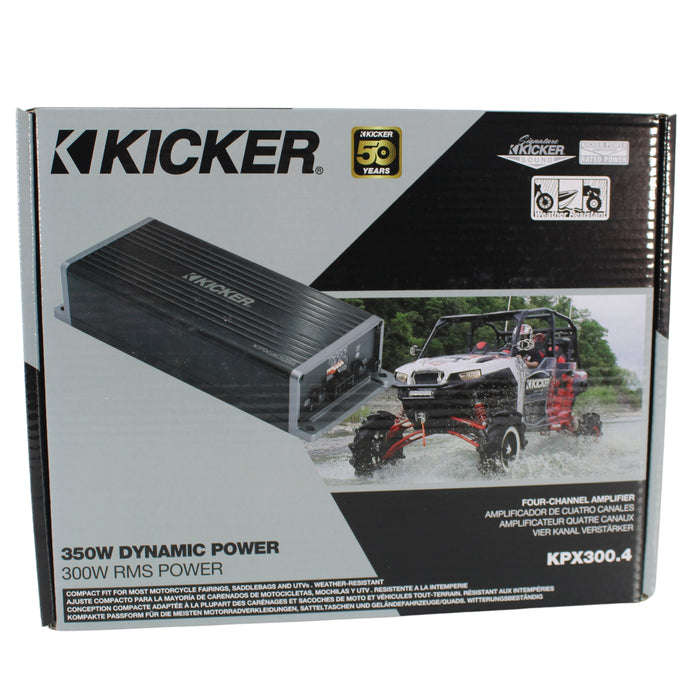 Kicker KPX- Series Marine & Power Sports Full Range Amp 300-W 4-CH | 51KPX3004