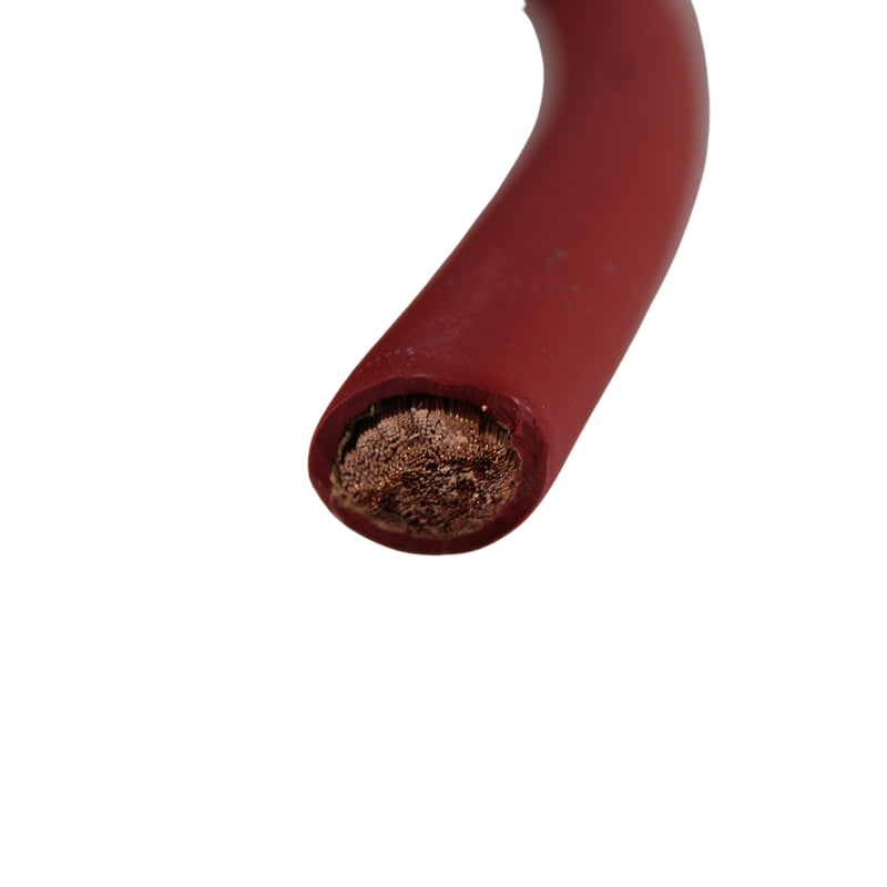 GP Car Audio 0 AWG Competition Copper Power/Ground Wire Red Lot Cut By The Foot