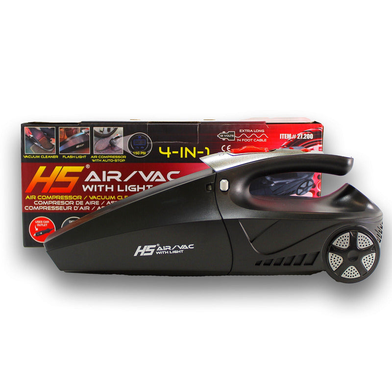 Portable Car Auto Handheld Vacuum / Air Compressor 12V with LED Light