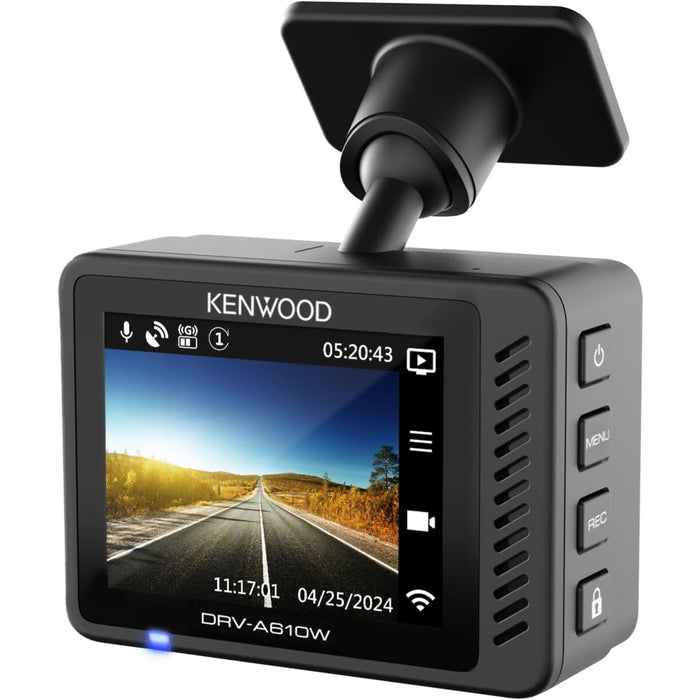 Kenwood Full HD Front & Rear Dash Camera  w/GPS, Bluetooth, & Motion Detection