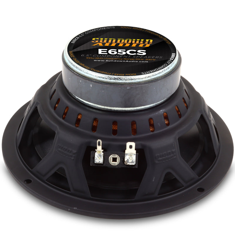 Sundown Car Audio E-Series 6.5" 100W RMS 4 Ohm 2-Way Component Speakers E-6.5CS
