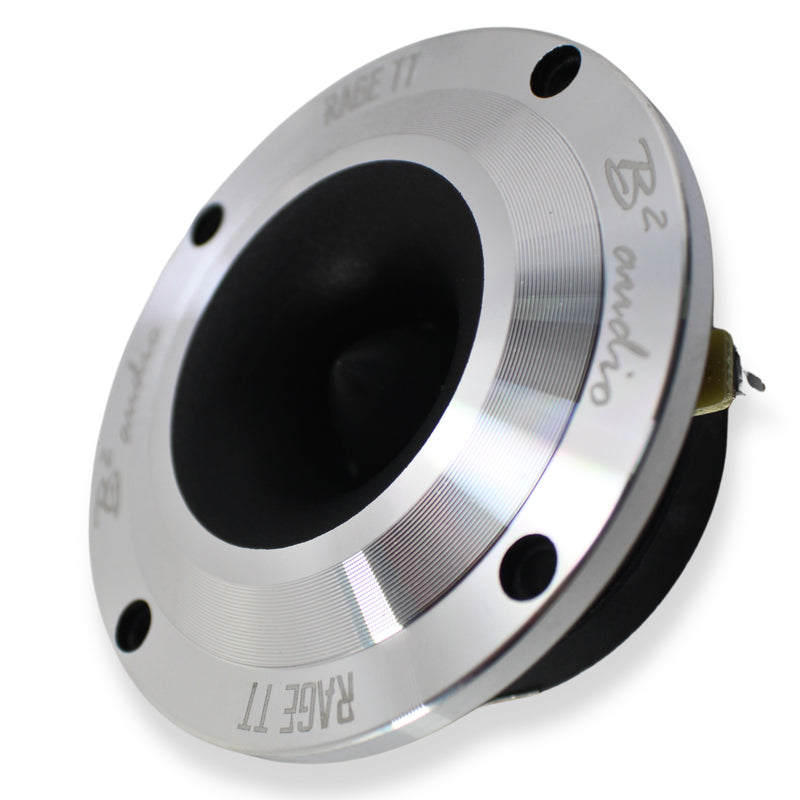 B2 Audio 50 Watt RMS 4-Ohm 4" OD Bullet Pair of RAGE TT Tweeters