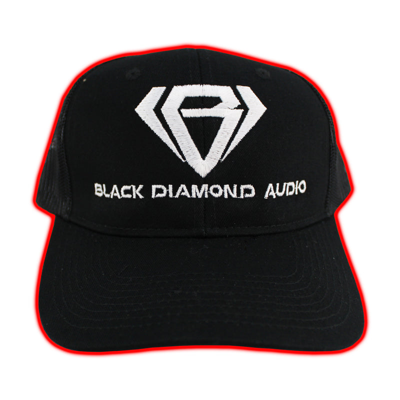 Official Black Diamond Audio Black Trucker Logo Snapback Hat