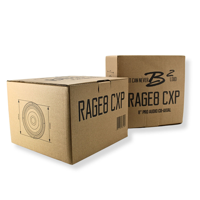 B2 Audio RAGE CXP 8" 4-Ohm 250 Watt RMS Hybrid Coaxial Speaker Pair