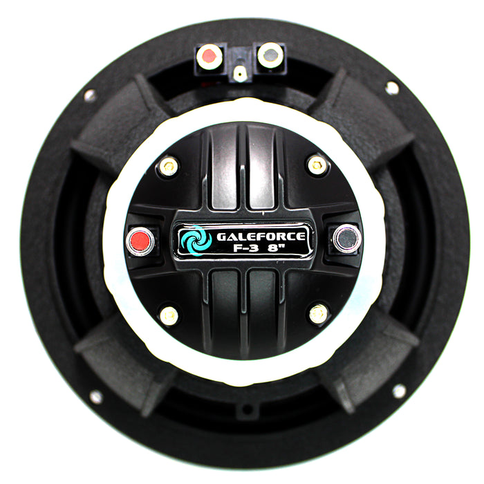 8" 250W RMS 4-ohm 2-way Marine Speaker w/ Horn Galeforce Audio F-3 Series / F3-8