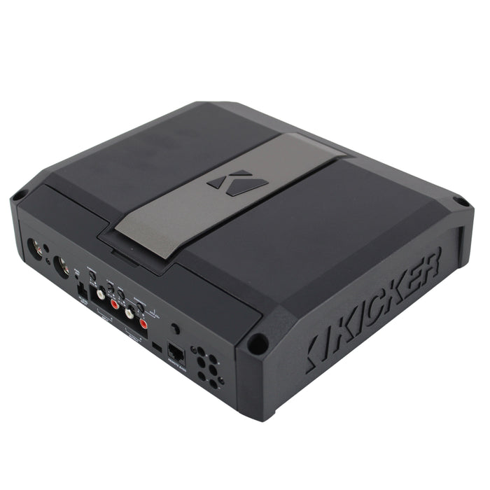 1250W 1-Ohm Mono Class D Subwoofer Amplifier w/Smart Bass & RGB LED Center Panel