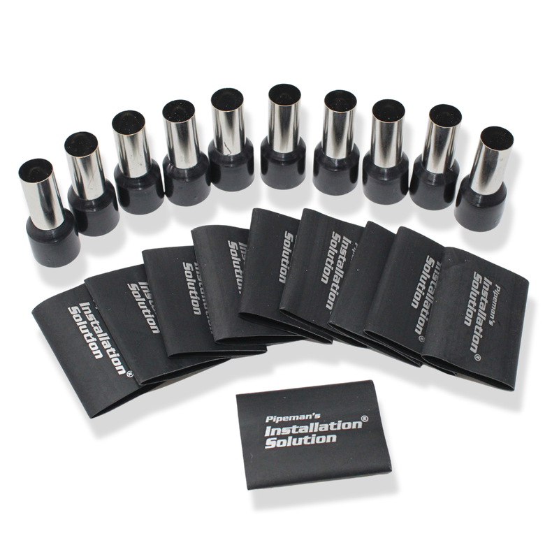 Audiopipe 4 Gauge Wire Ferrules with Heat Shrink 10 Pack ISX-TFK-4