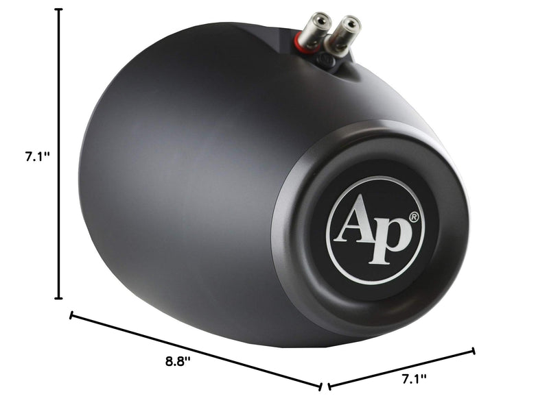 Audiopipe Wakeboard Marine Tower Enclosures for 6" Speaker, LEDs & Tweeter Black