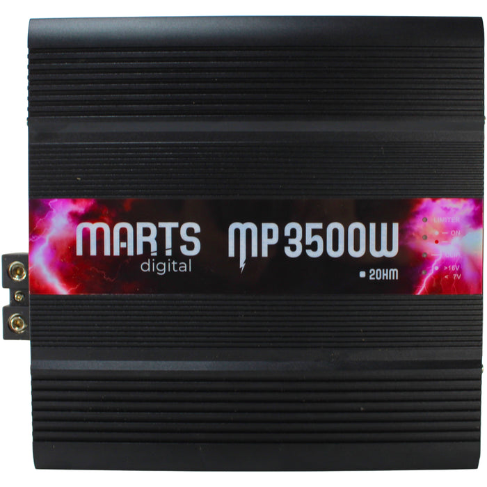 Premium Monoblock 3500W RMS 2-Ohm Class-D Amplifier Marts Digital OPEN BOX