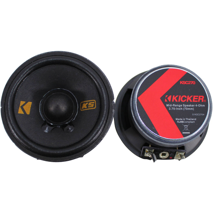 Kicker KSS Series 6.5" 80W RMS 4-Ohm 3-Way Component Speaker System / 51KSS365