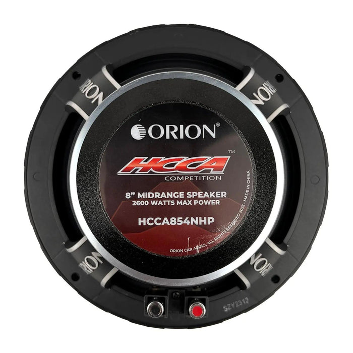 8" Neo 4-Ohm 650 Watt RMS Midrange Car Audio Loudspeakers Orion HCCA854NHP Pair