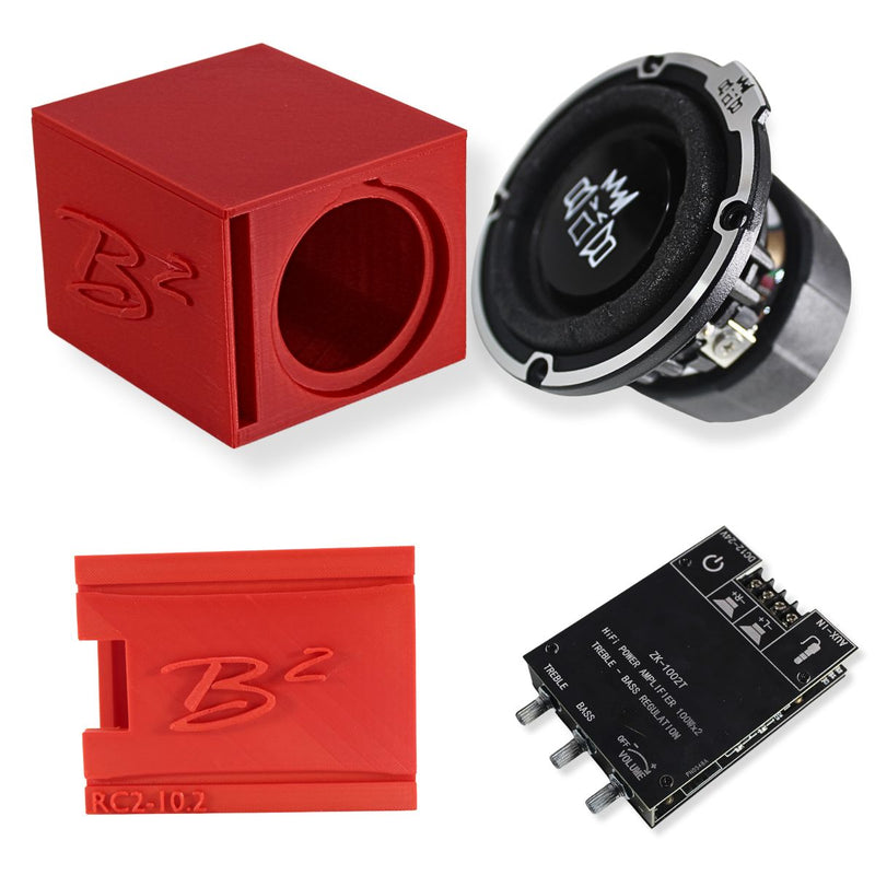 B2 Audio RIOT-2.5 Mini Woofer 3D-Printed Box, Amp & Enclosure DIY Project
