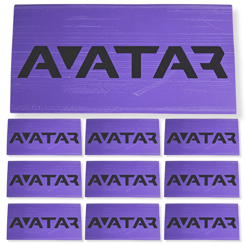 0 Gauge 3:1 Heat Shrink with Deaf Bonce / Avatar Logo 10 Pack Purple