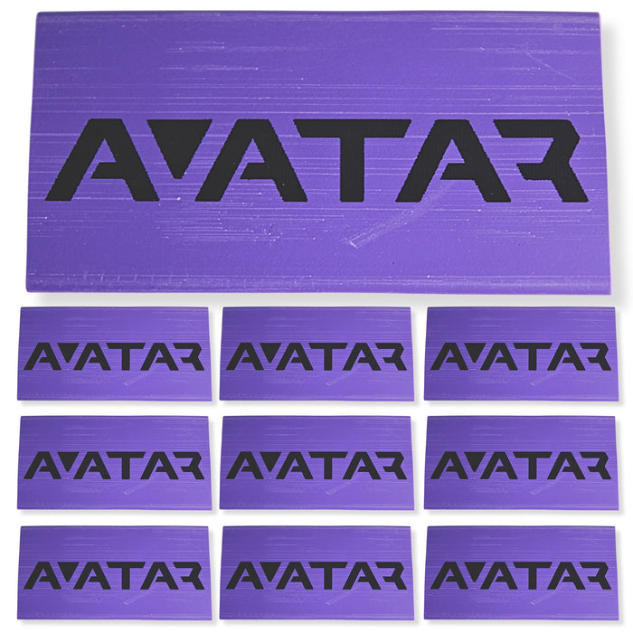 0 Gauge 3:1 Heat Shrink with Deaf Bonce / Avatar Logo 10 Pack Purple