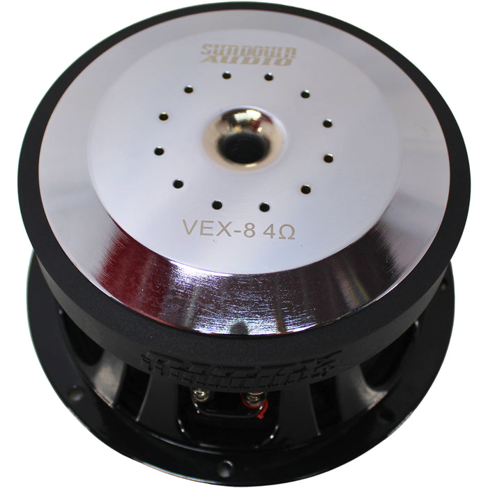 Sundown Audio VEX Series 8" 300W RMS 4-Ohm SVC Mid-Range Speaker / VEX-8-4