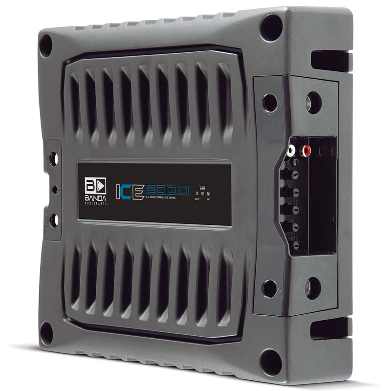 Banda ICE X Line Aluminum Brazilian 2000 Watt 2-Ohm Full Range Monoblock Amplifier