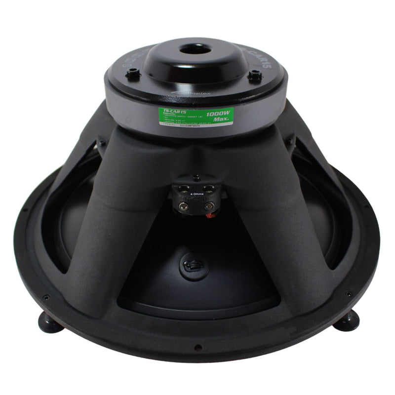 15" 500 Watt RMS Pro Car Audio Subwoofer Combo w/APHF 1500 Watt Mono Amplifier