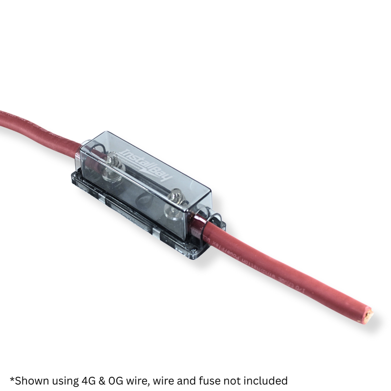 Install Bay Metra Nickel Plated In-Line ANL Fuse Holder ANLFH