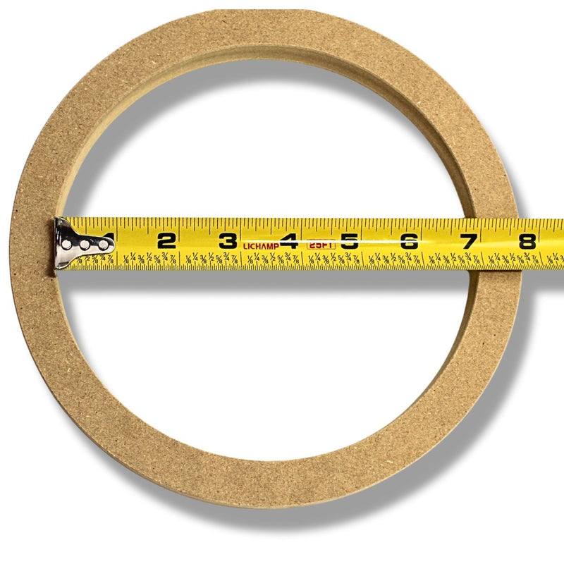 1 Pair High Quality MDF Car Stereo Speaker Spacer Rings 8" x 3/4" Universal Fit