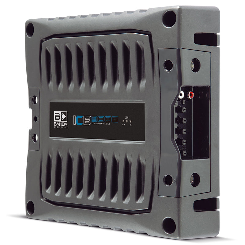 Banda ICE X Line Aluminum Brazilian 3000 Watt 2-Ohm Full Range Monoblock Amplifier