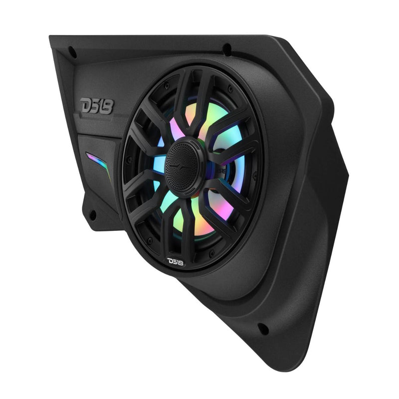 Polaris RZR-PRO Back Door Panels for 8” Speakers w/ Digital LED Lighting DS18